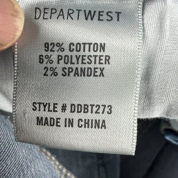 Departwest Jeans Men's 31x29 Skinny Trouper Light Blue Distressed Denim Tag 31 S - Picture 8 of 16